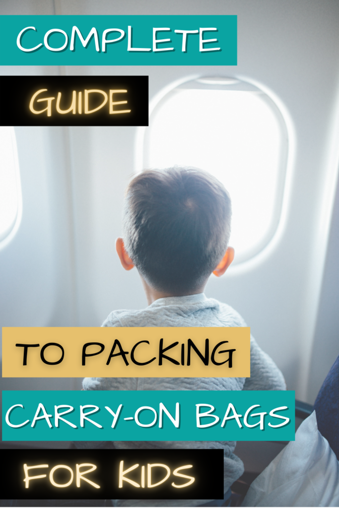 Packing Carry-On Bags for the Kiddos – WYK & Co